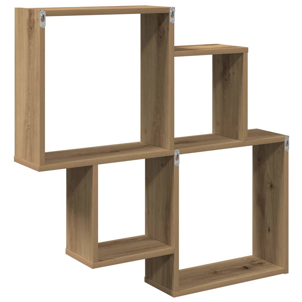 Würfelregal Weiß 80x15x78,5 cm Holzwerkstoff