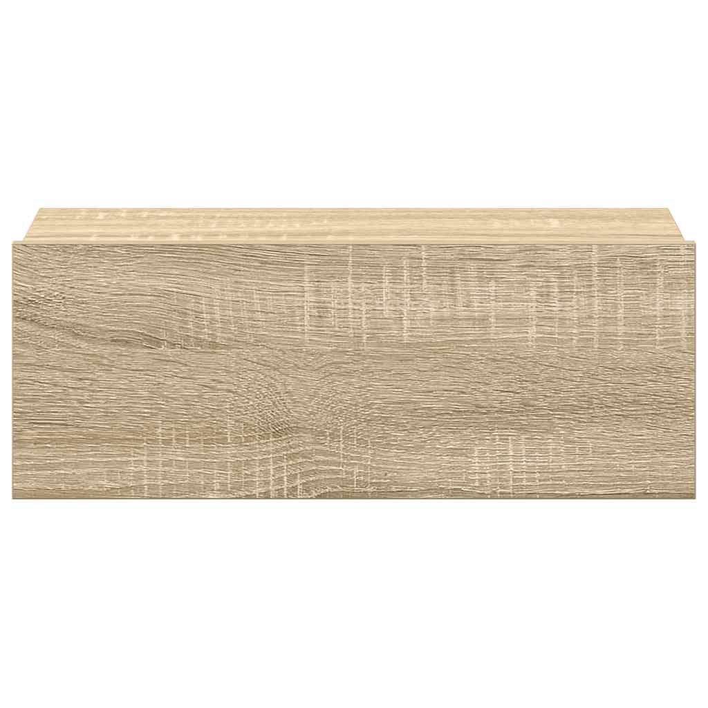 Hängender Nachttisch Weiß 40x30x15 cm Holzwerkstoff