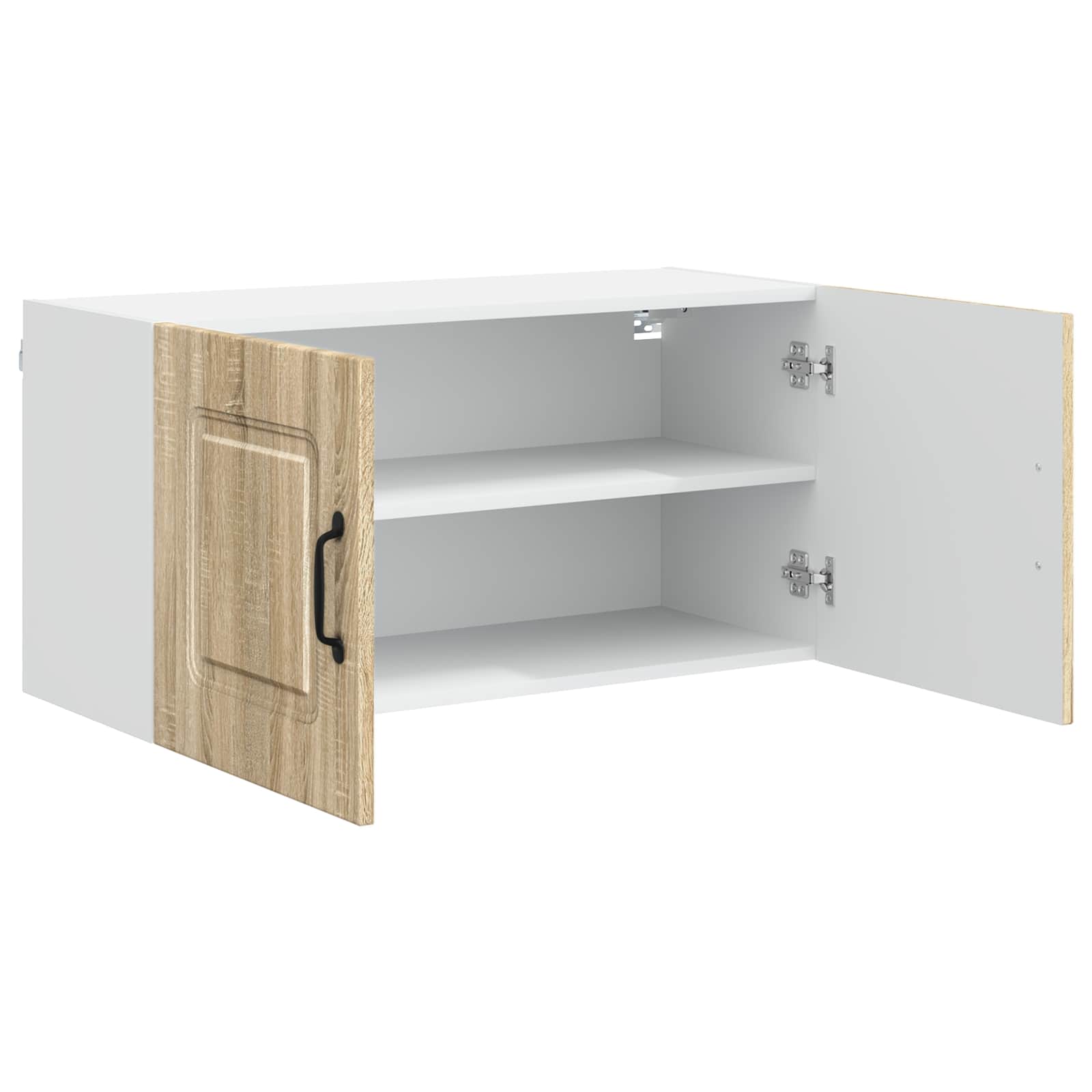 Herdumbauschränke 2 Stk. Kalmar Weiß Holzwerkstoff