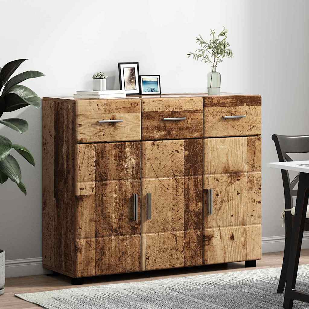Highboard mit Regal FLORIN Weiß 60 x 35 x 182 cm Holzwerkstoff