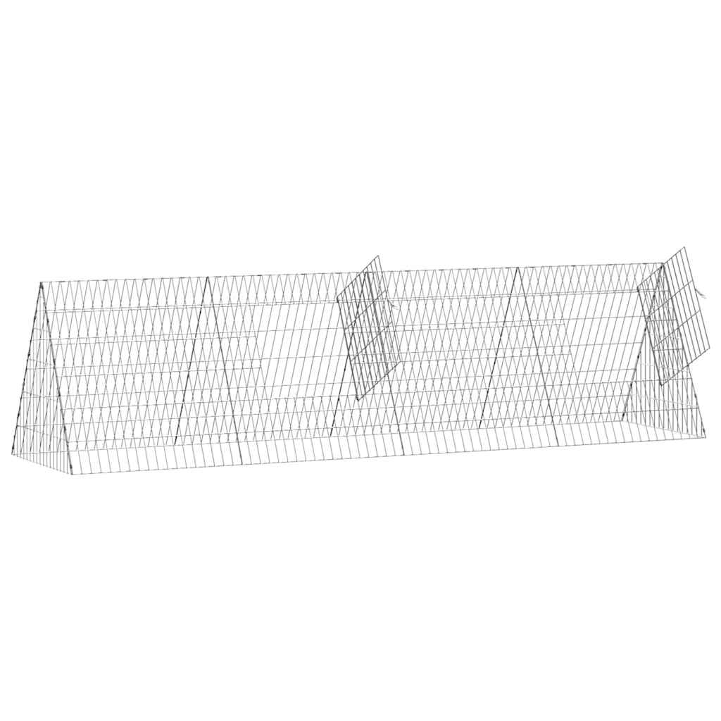Hühnerkäfig Silber 110 x 55 x 55 cm Verzinkter Stahl