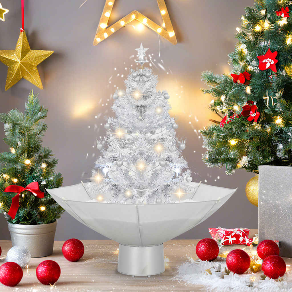 Schneiender Weihnachtsbaum mit Schirmfuß Grün 75 cm
