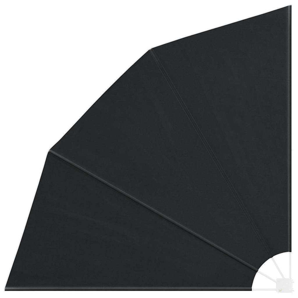 Faltbarer Balkonfächer Grau 210×210 cm