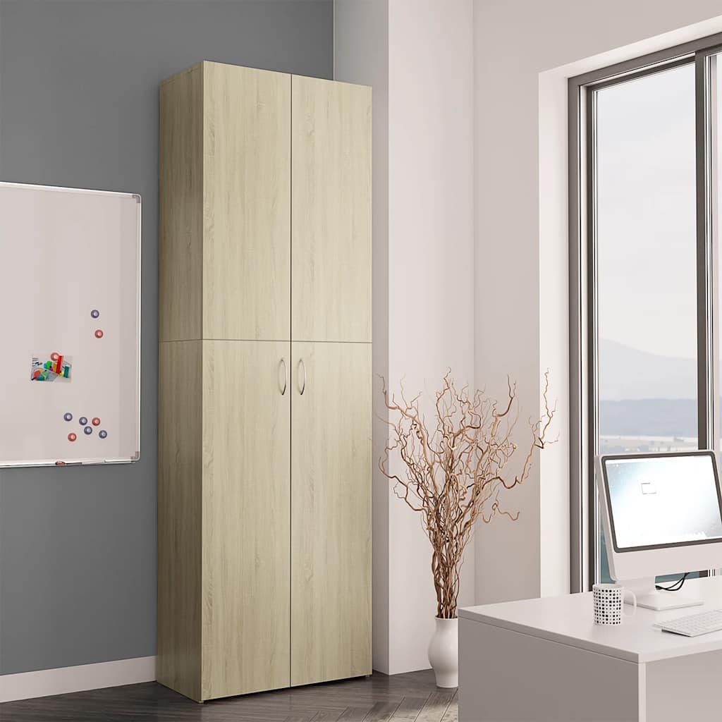 Aktenschrank Weiß 60x32x153 cm Holzwerkstoff