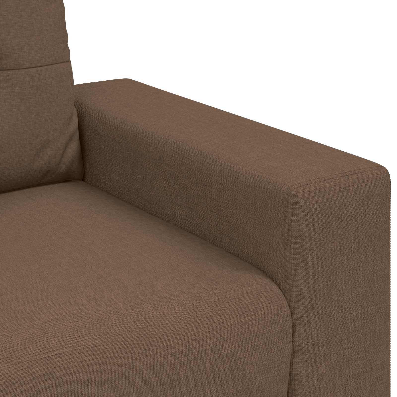 2-teiliges Sofa-Set mit Kissen, hellgrauer Stoff