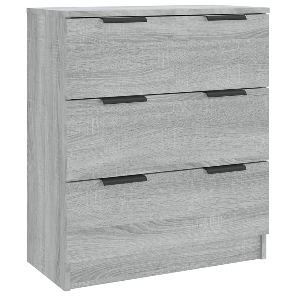 3-tlg. Sideboards Weiß Holzwerkstoff