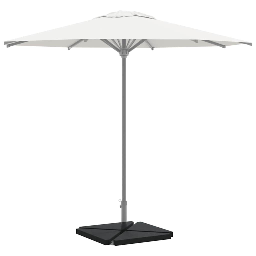 vidaXL Sonnenschirm-Gewichtsplatten 4 Stk. Grau Granit Dreieckig 14 kg