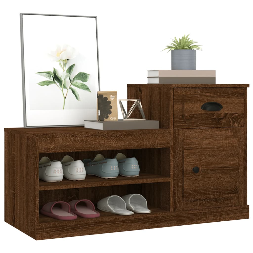 Schuhschrank Weiß 100x42x60 cm Holzwerkstoff