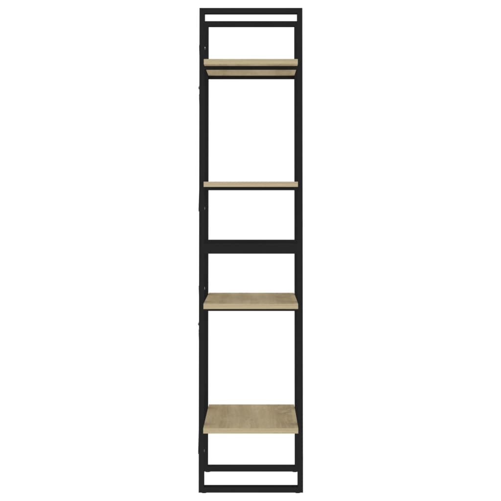 Bücherregal 2 Fächer Weiß 40x30x70 cm Holzwerkstoff