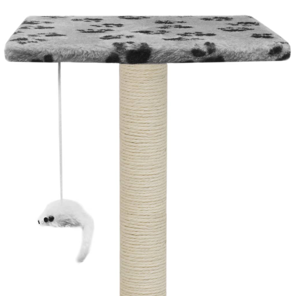 Katzen-Kratzbaum Sisal 95 cm Grau