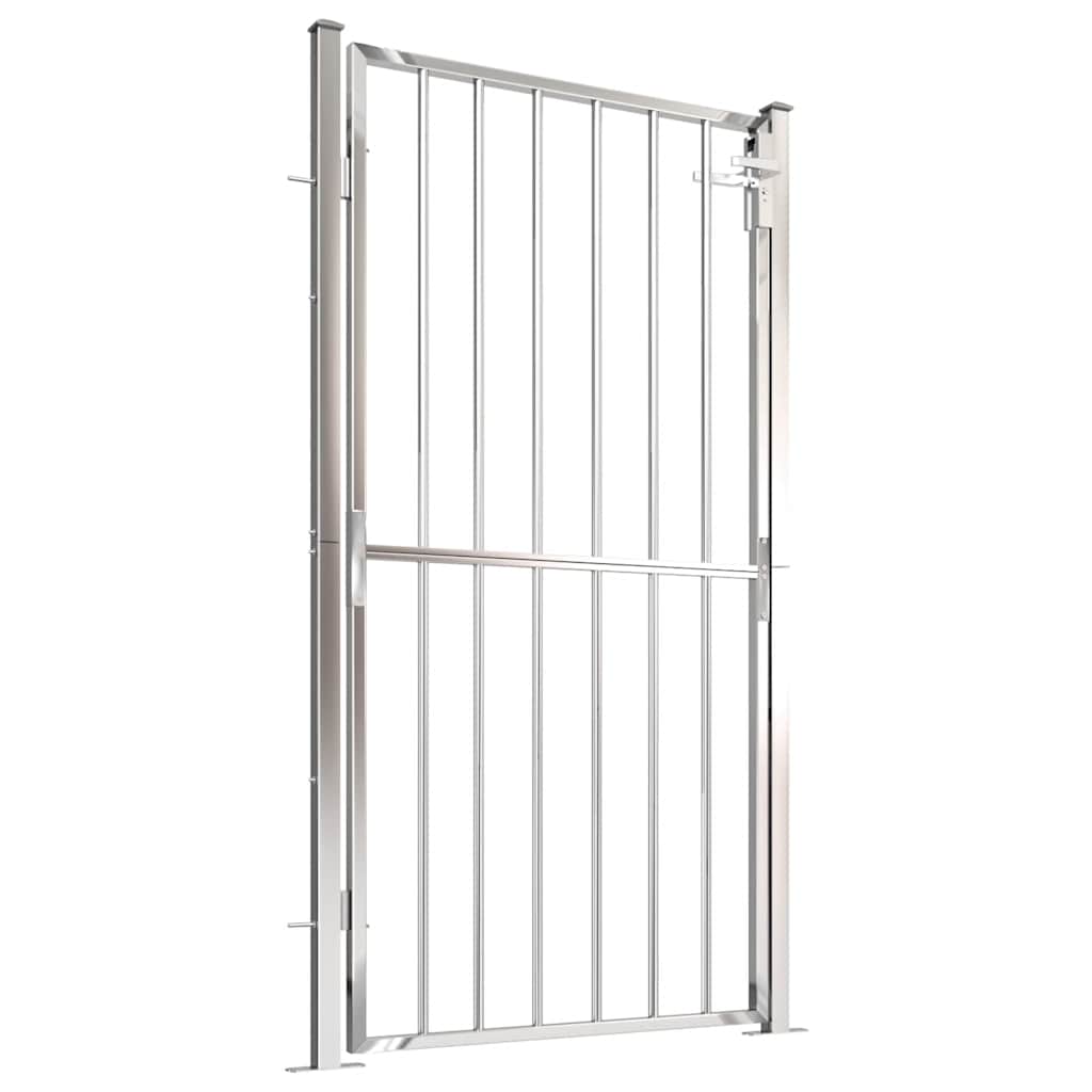 Gartentor 100 x 95 cm Edelstahl