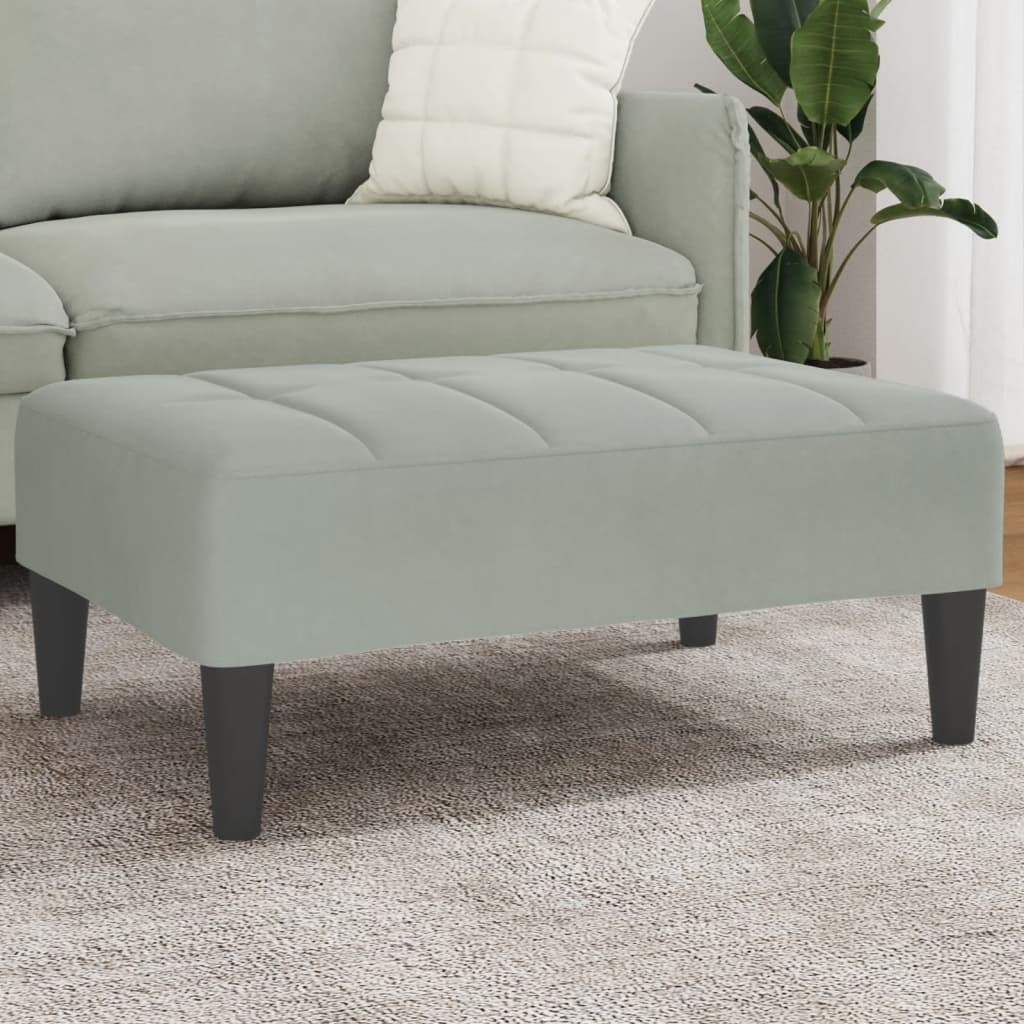 Fußhocker Blau 77x55x31 cm Samt