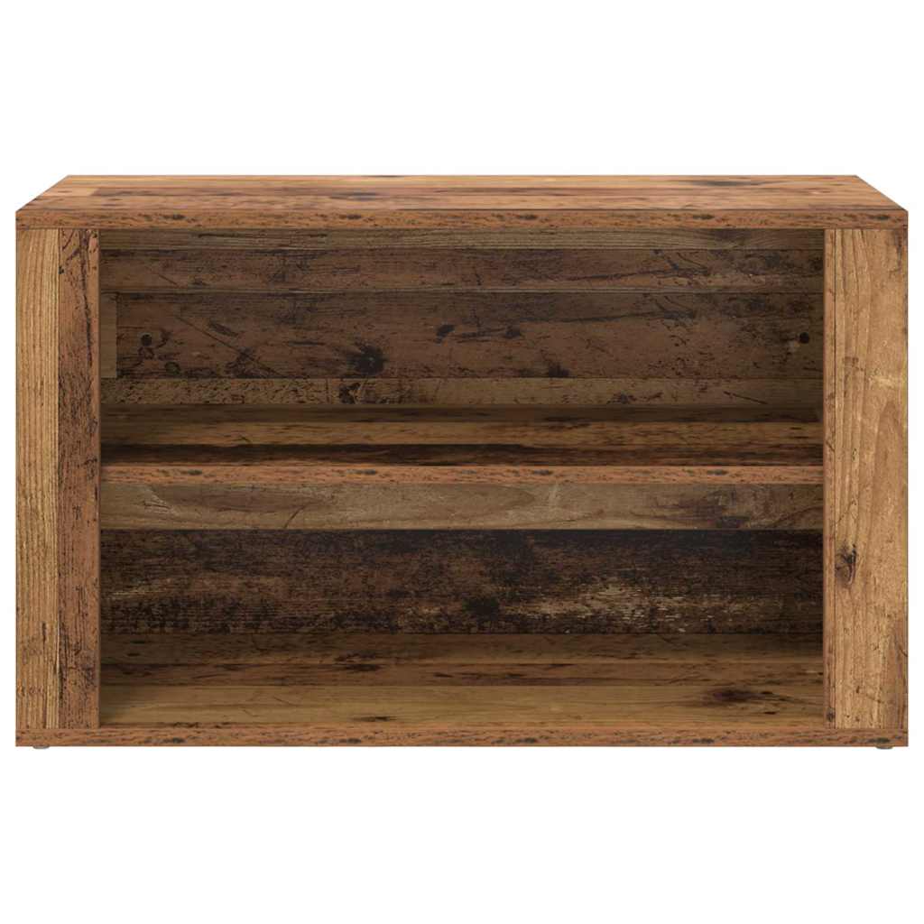 Schuhregal Weiß 75x35x45 cm Holzwerkstoff