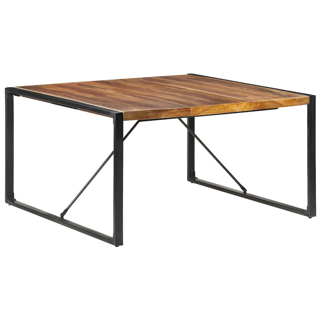 Esstisch 140x140x75 cm Raues Mangoholz
