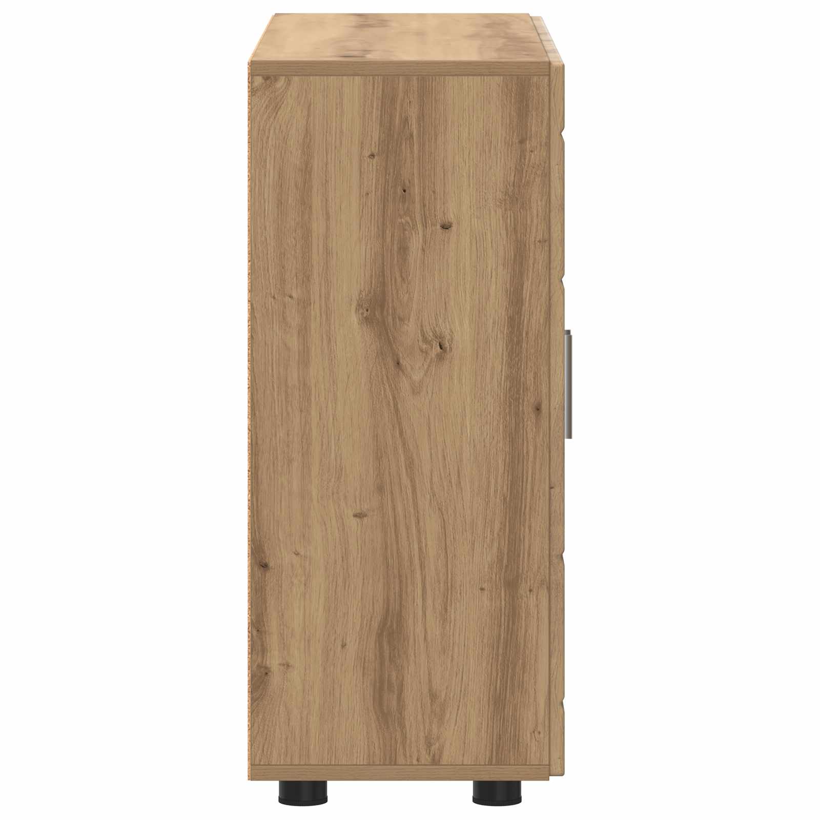 Highboard mit Regal FLORIN Weiß 60 x 35 x 182 cm Holzwerkstoff