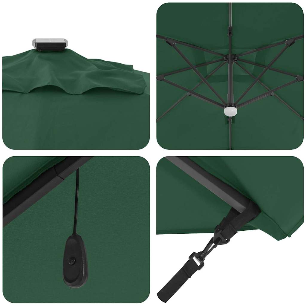 Roma Parasol Beige 286 x 284 x 270 cm Aluminium und Polyester