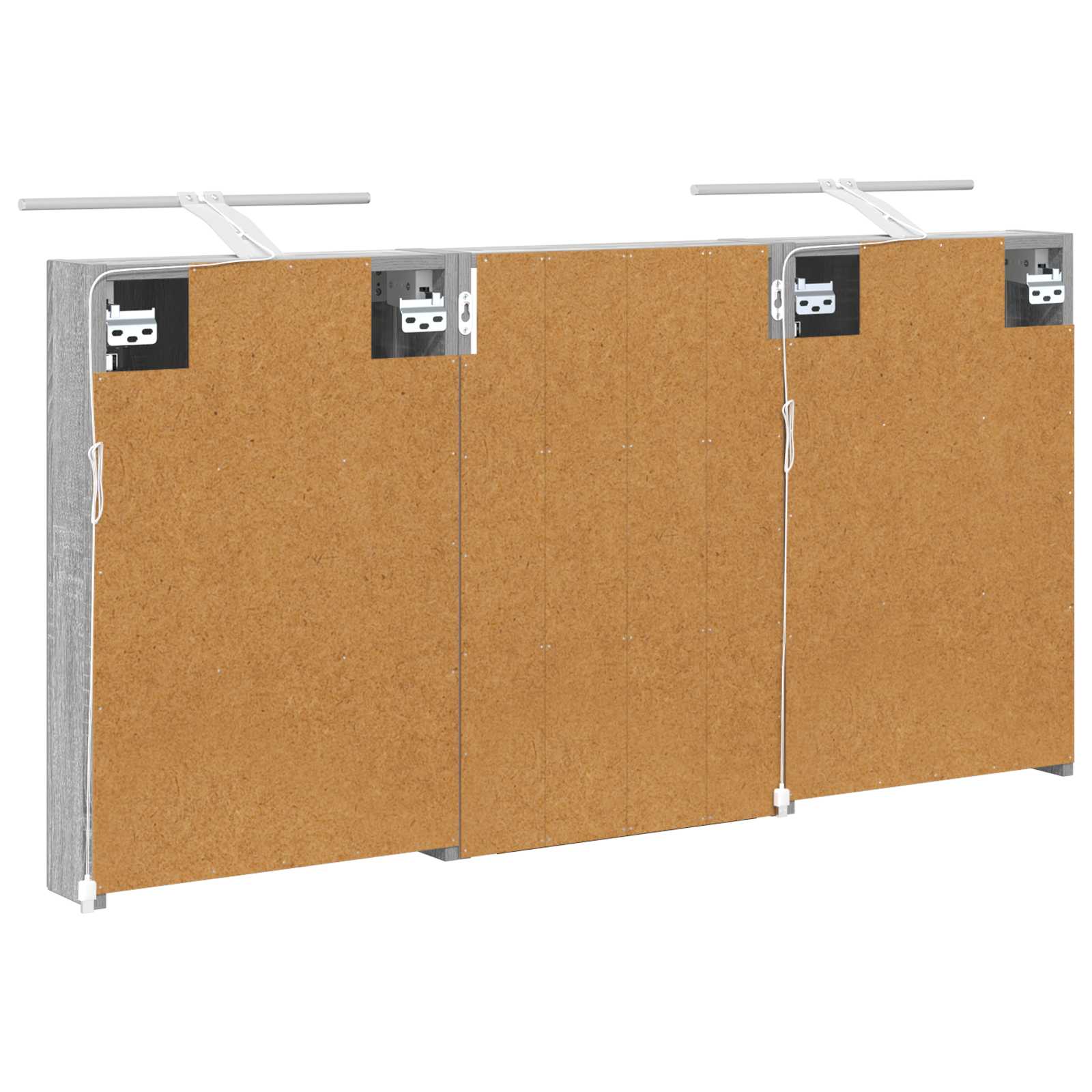 Badezimmerschrank-Set 3 pcs 80 x 10,5 x 50 cm Holzwerkstoff