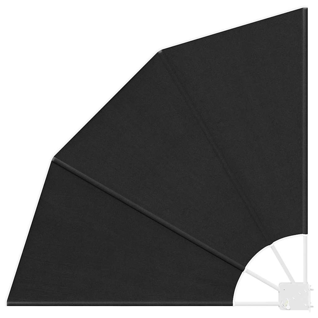 Faltbarer Balkonfächer Grau 210×210 cm