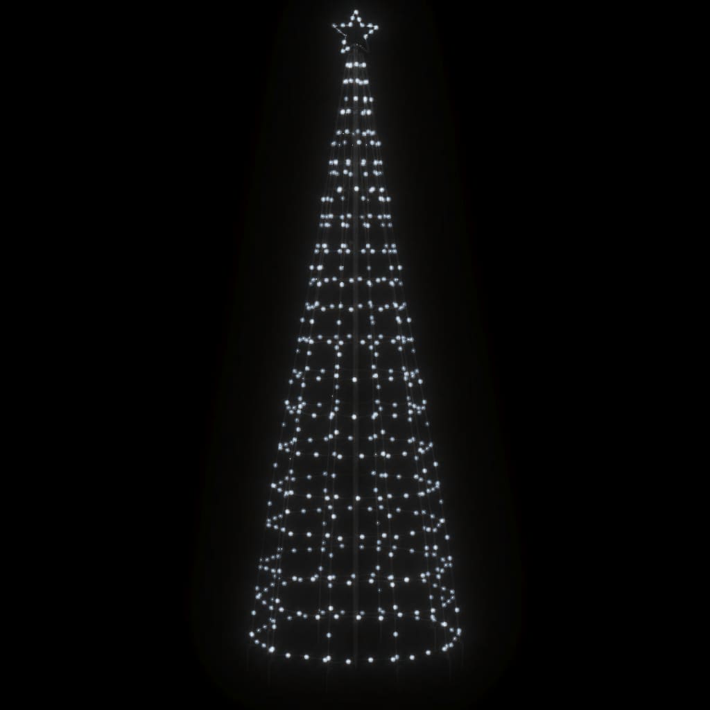 LED-Weihnachtsbaum mit Erdspießen 220 LEDs Warmweiß 180 cm