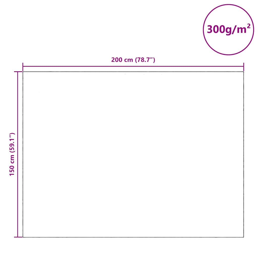 Umzugsdecken 5 pcs Grau 150 x 200 cm Stoff