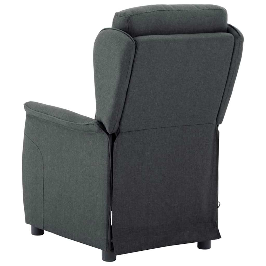 Massagesessel mit Kissen Hellgrau 93,5 x 67,5 x 101,5 cm Stoff