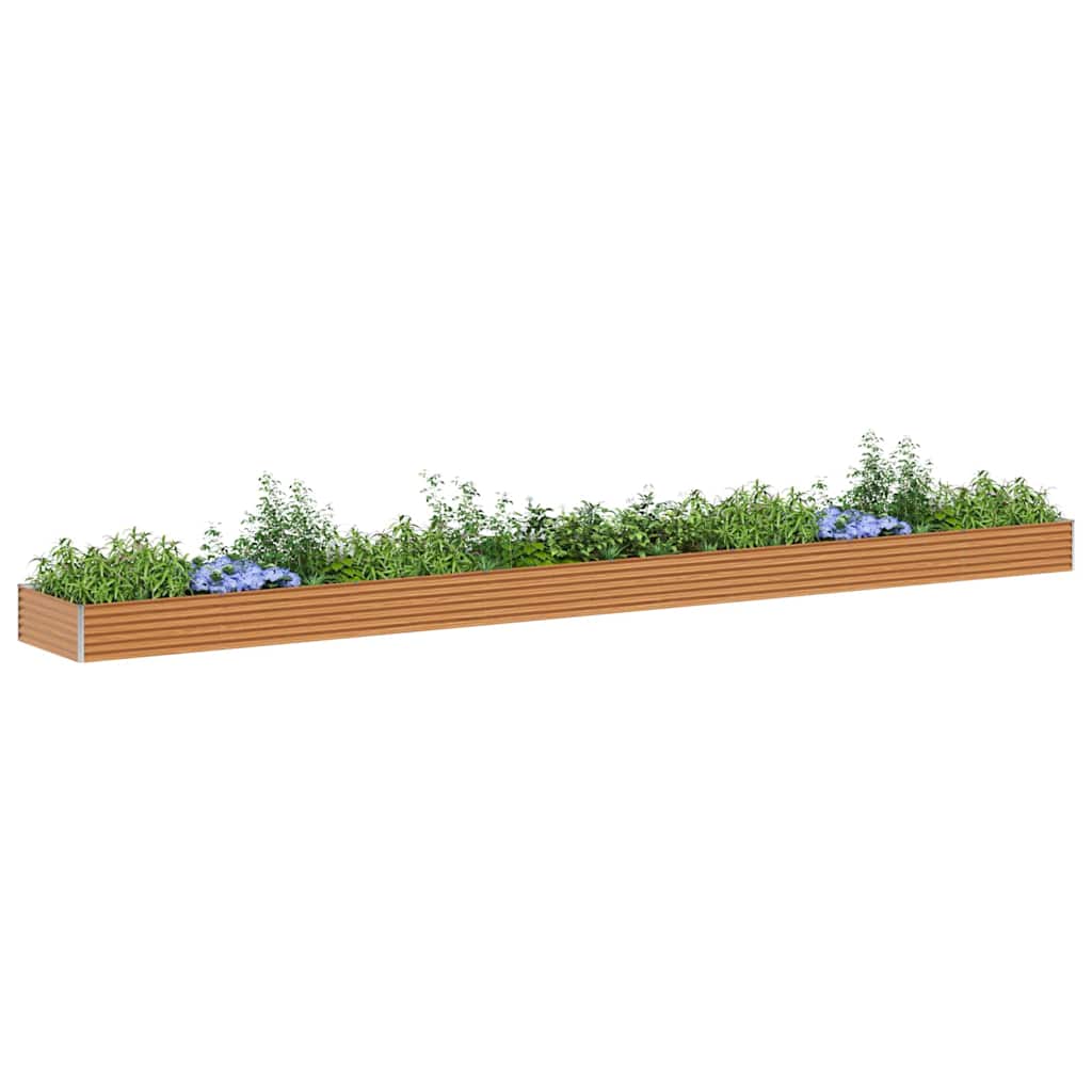 Garten-Hochbeet 100 x 50 x 36 cm Cortenstahl