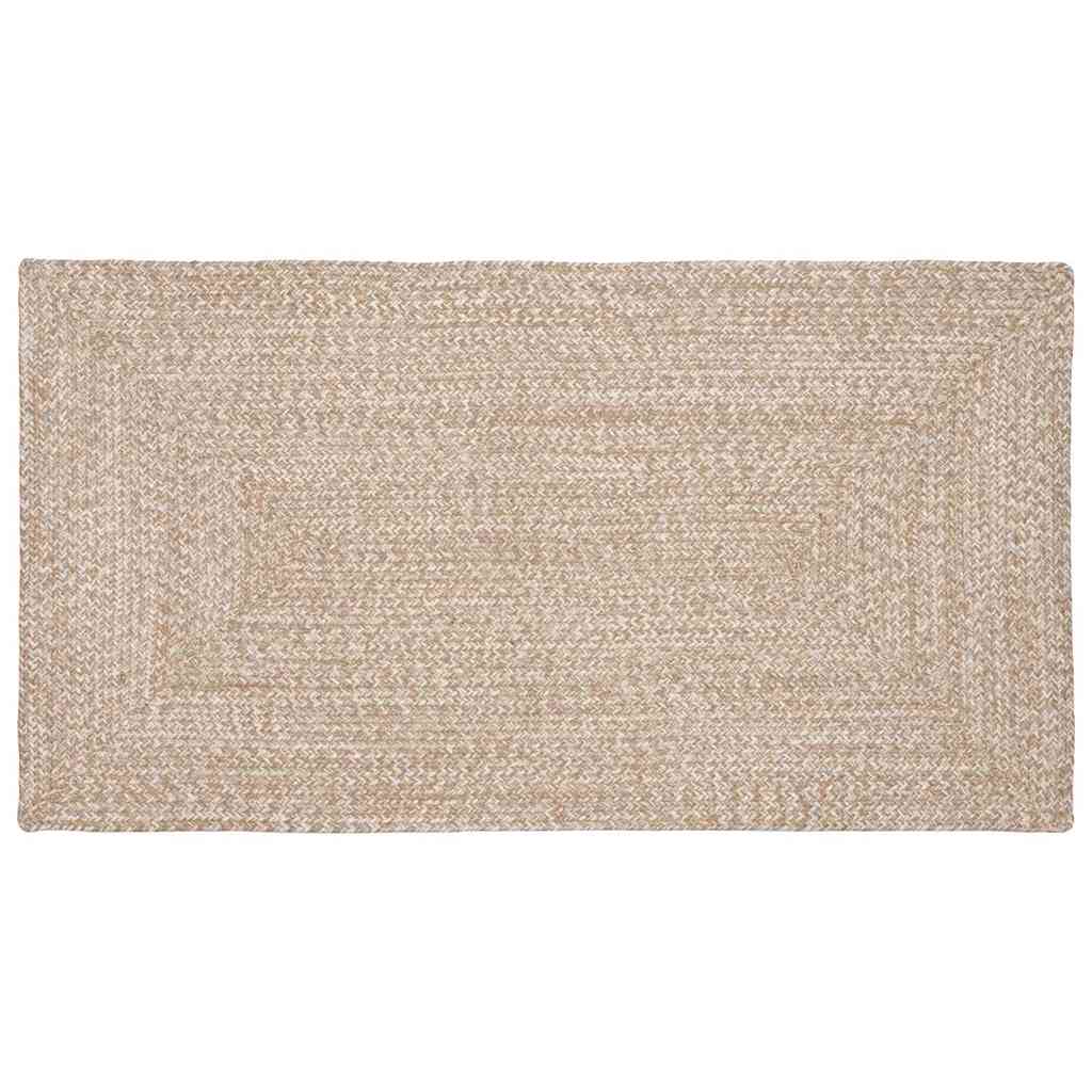 Bereichsteppiche Natürlich und Weiß 60 x 110 cm Jute