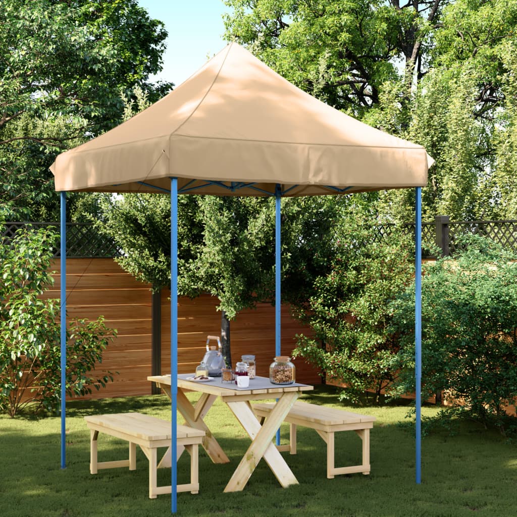 Partyzelt Faltbar Pop-Up Schwarz 200x200x306 cm