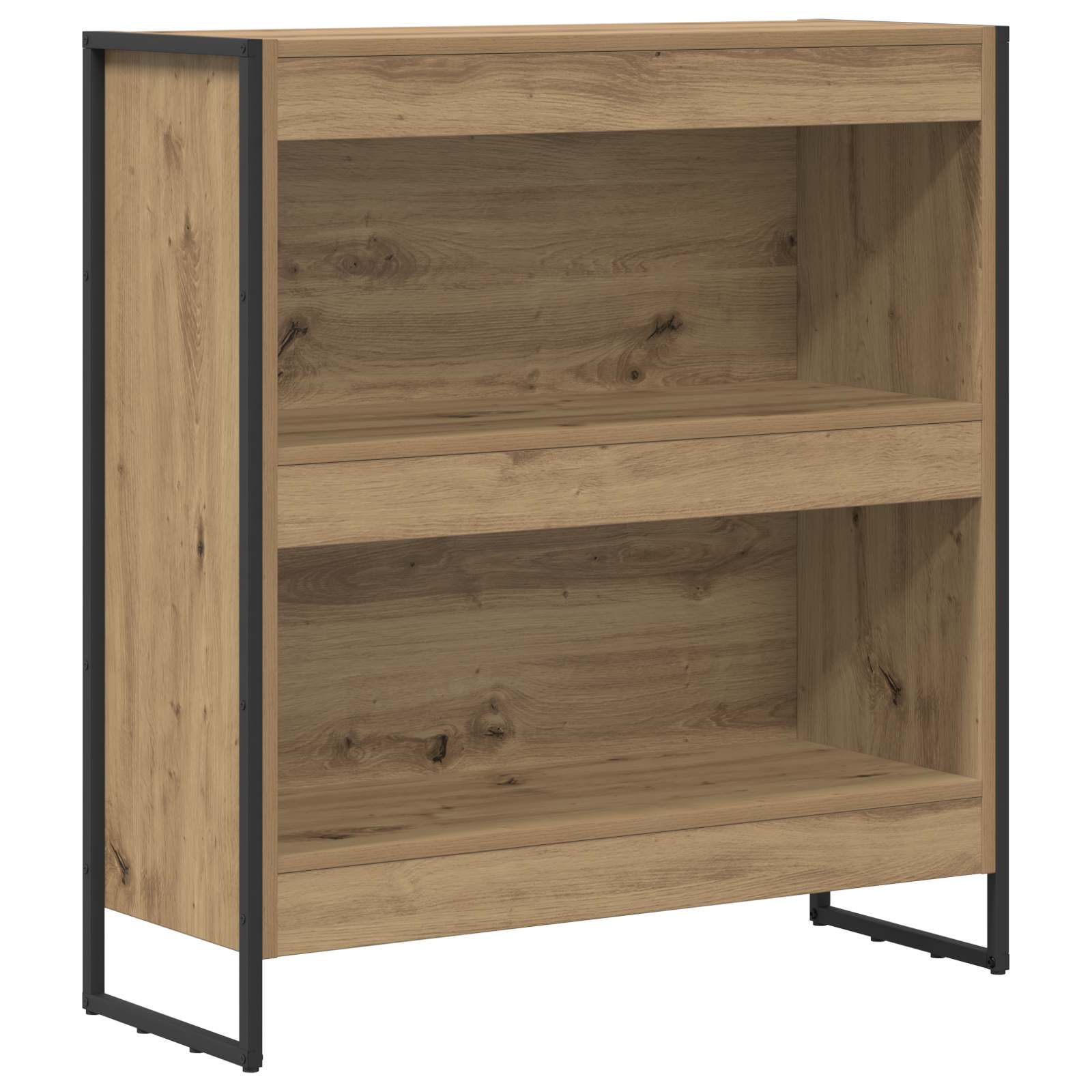 Bücherregal 2 pcs Schwarz Eichen-Optik 60 x 30 x 189,5 cm