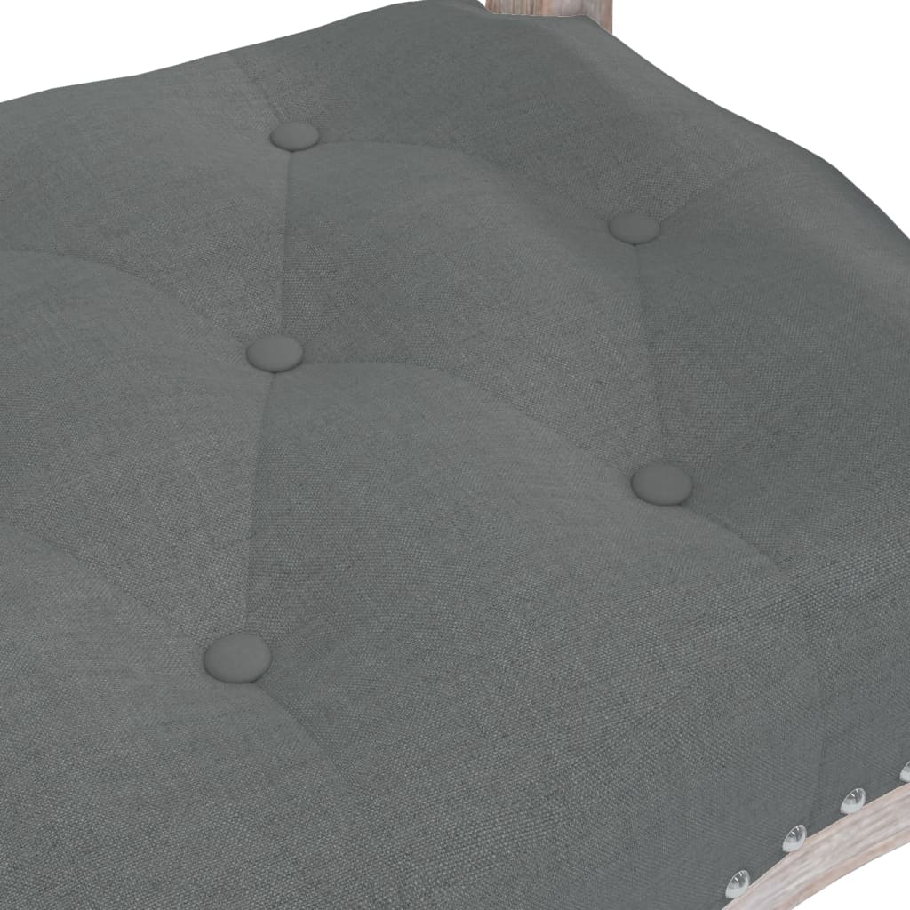 Sitzbank Hellgrau 110x45x60 cm Samt