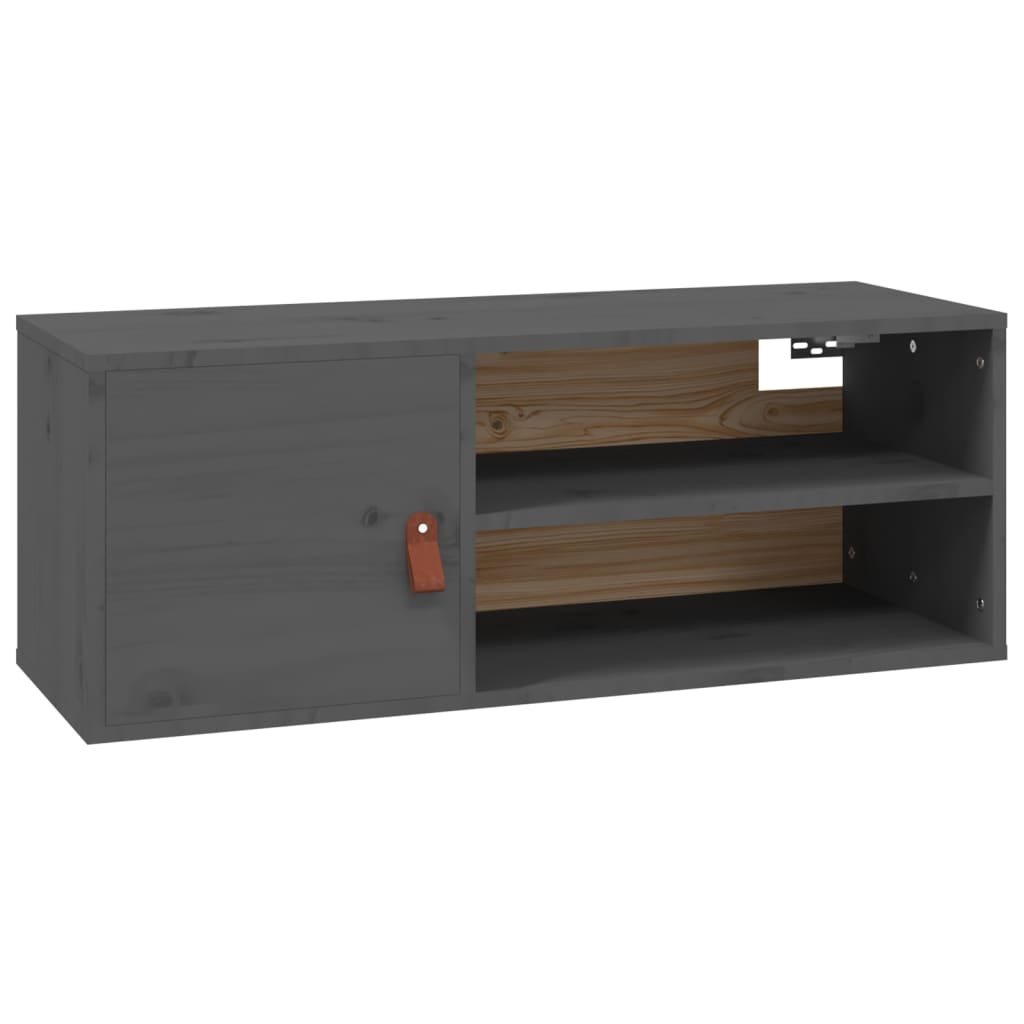 Wandschrank 80x30x30 cm Massivholz Kiefer