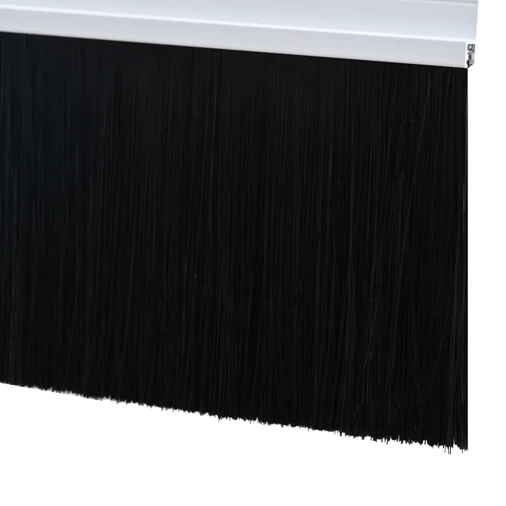 Selbstklebende Türbürstendichtungen 2 pcs Braun 100 cm