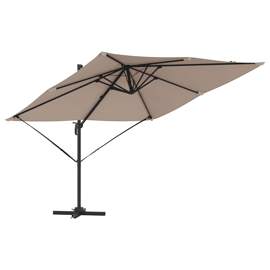 Roma Parasol Beige 286 x 284 x 265 cm Aluminium und Polyester