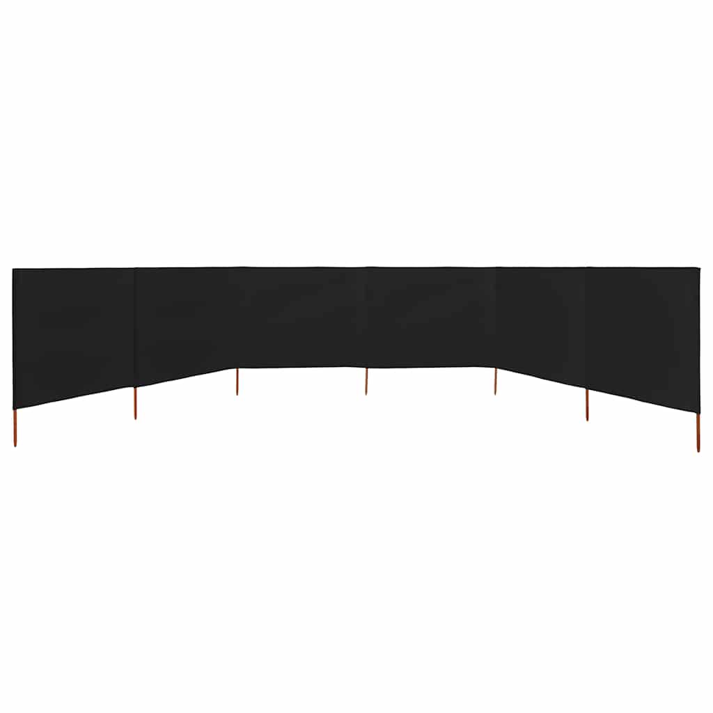 3-teiliges Windschutzgewebe 400 x 120 cm Weiß