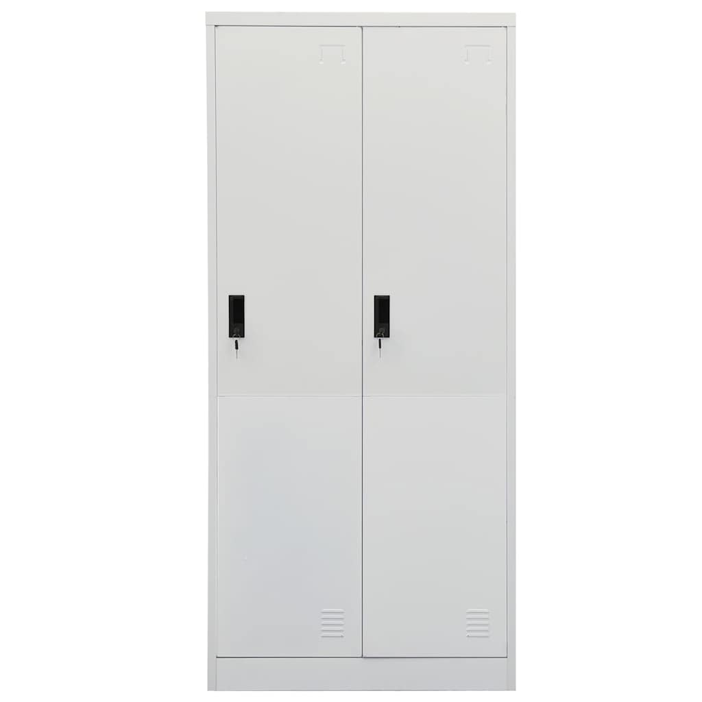 Kleiderschrank Weiß 80x50x180 cm Stahl