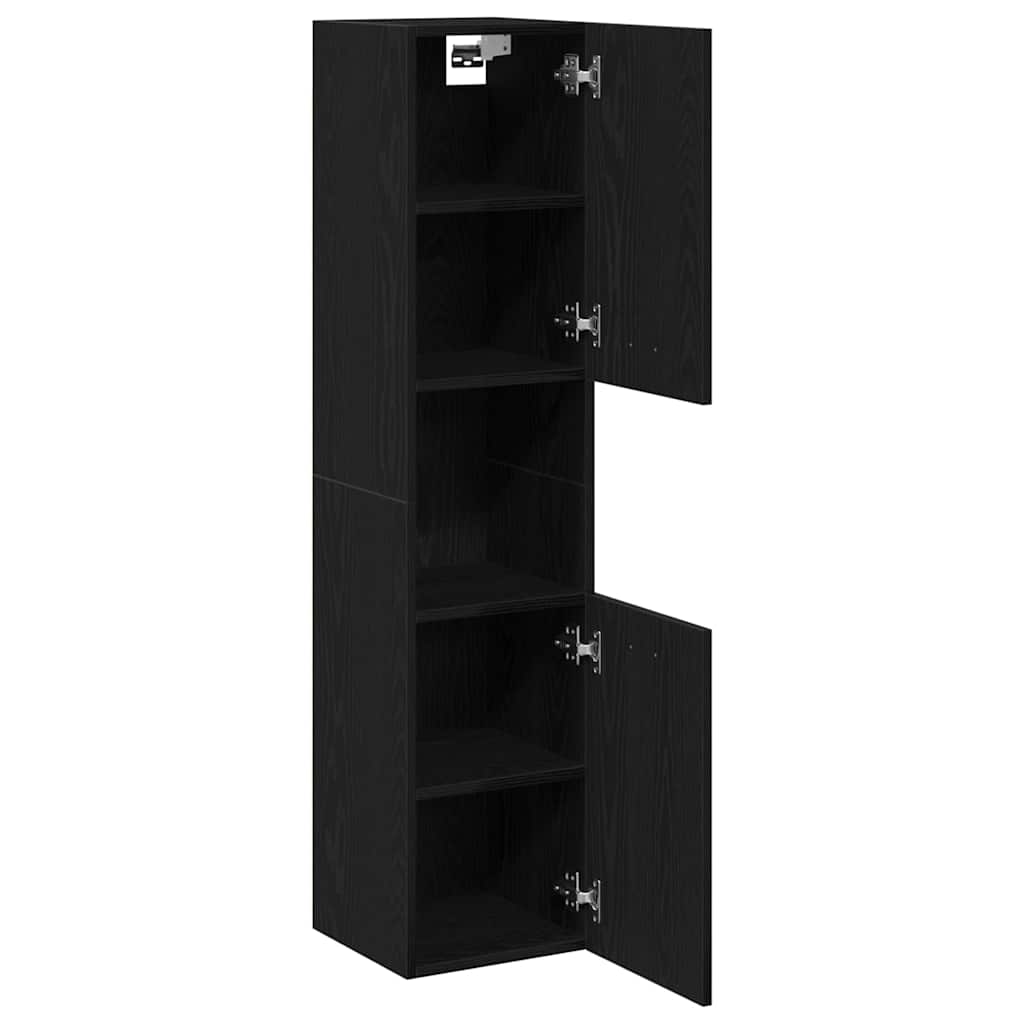 Badezimmerschrank Weiß 30x30x130 cm Holzwerkstoff