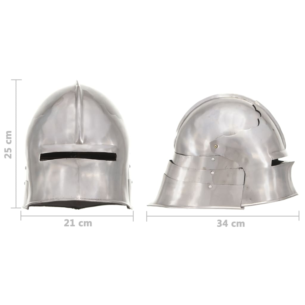 Preußische Pickelhaube Antik Replik für LARP Schwarz Stahl
