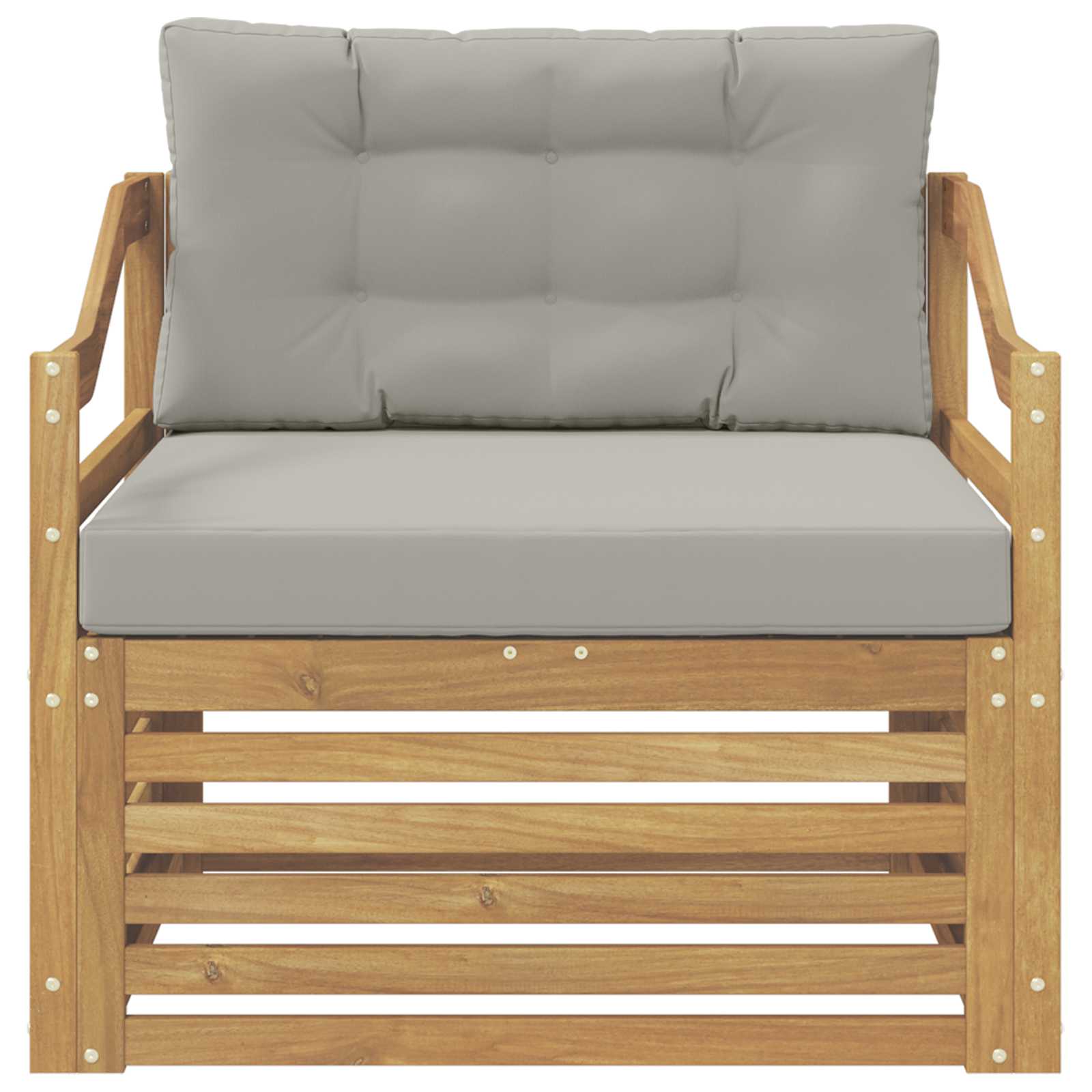 2 Stück Outdoor-Sofa Natur
