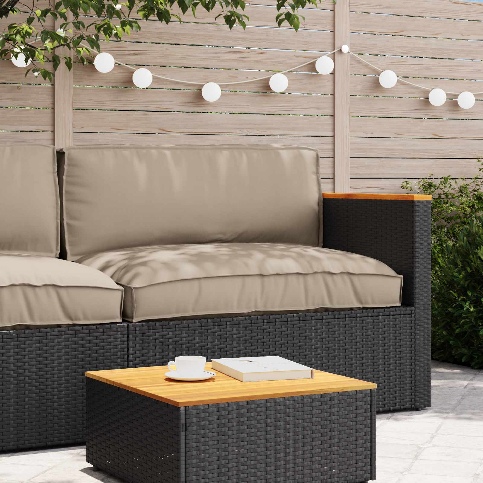 Palettenkissenset 2 pcs Anthrazit Oxford-Stoff