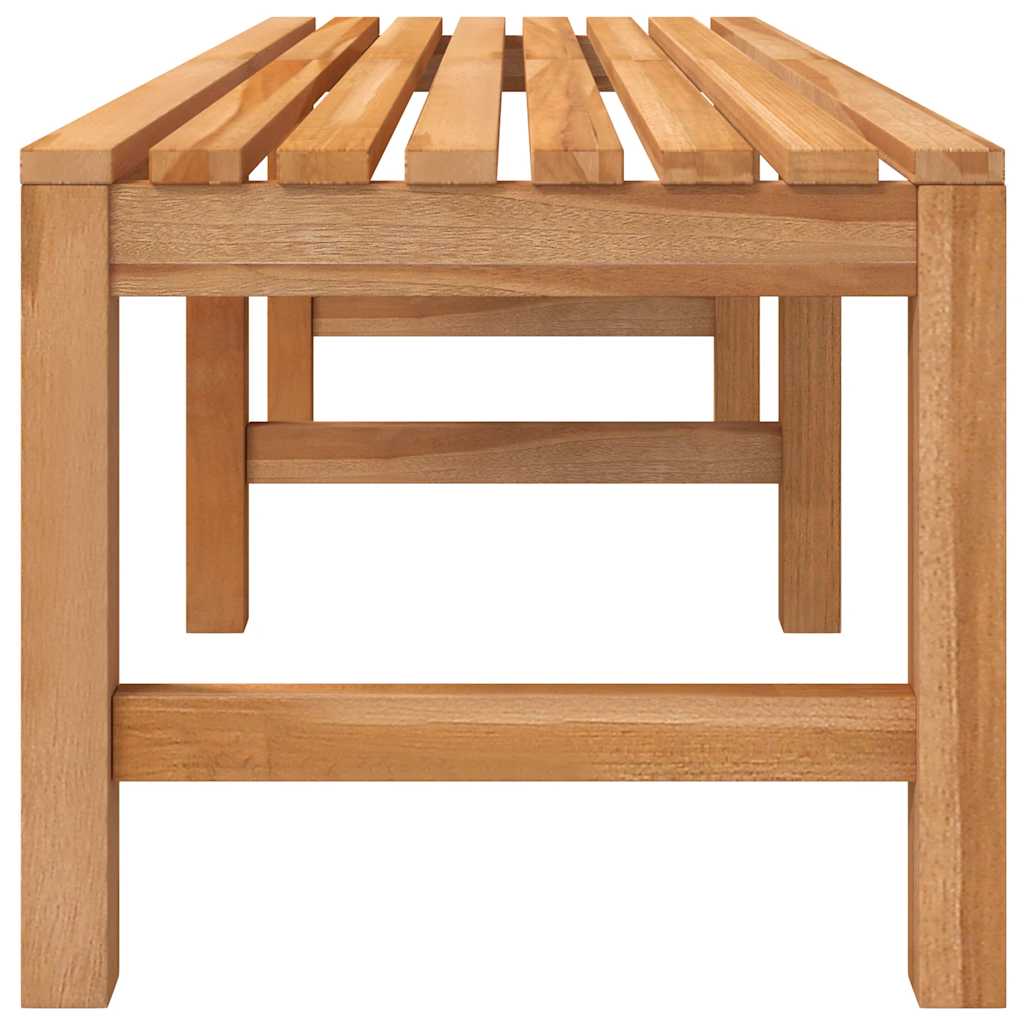 Gartenbank 114 cm Massivholz Teak