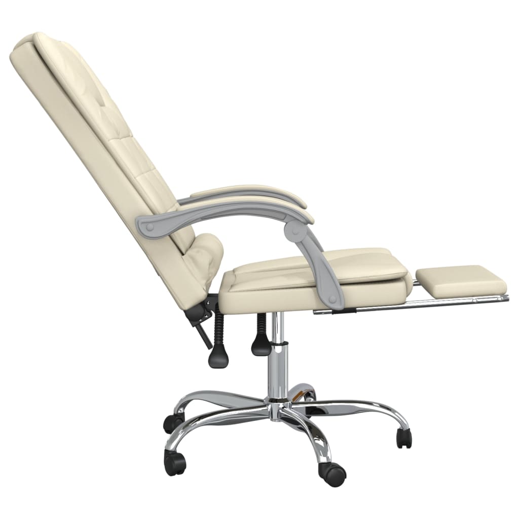 Bürostuhl mit Massagefunktion Schwarz Kunstleder