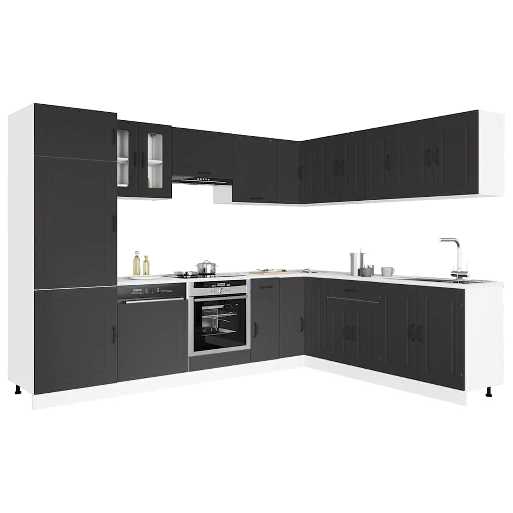 14-tlg. Küchenschrank-Set Kalmar Weiß Holzwerkstoff