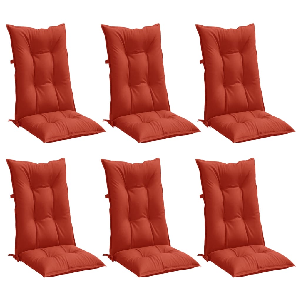 Hochlehner-Auflagen 2 Stk. Melange Anthrazit 120x50x7cm Stoff