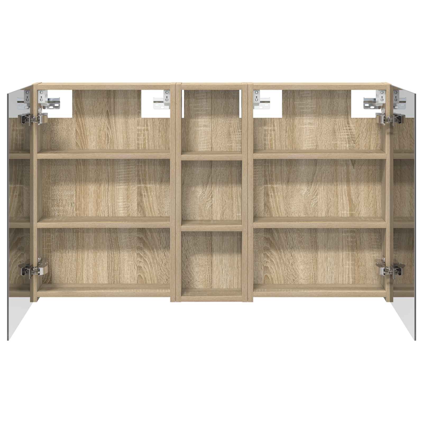 Badezimmerschrank-Set 3 pcs 80 x 10,5 x 50 cm Holzwerkstoff