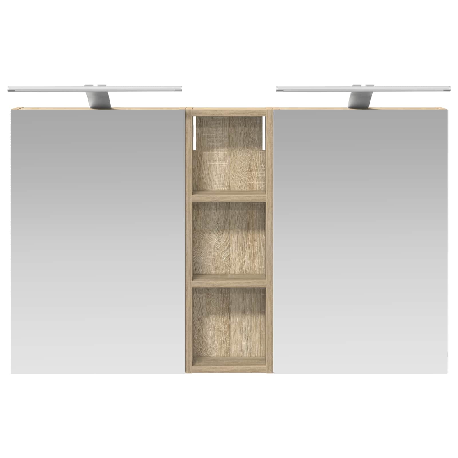 Badezimmerschrank-Set 3 pcs 80 x 10,5 x 50 cm Holzwerkstoff