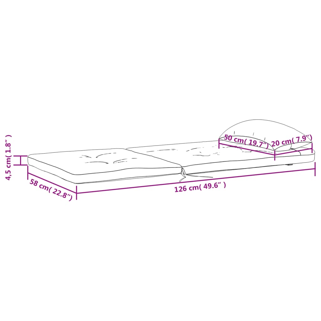 Adirondack-Auflagen 2 Stk. Hellblau Oxford-Gewebe