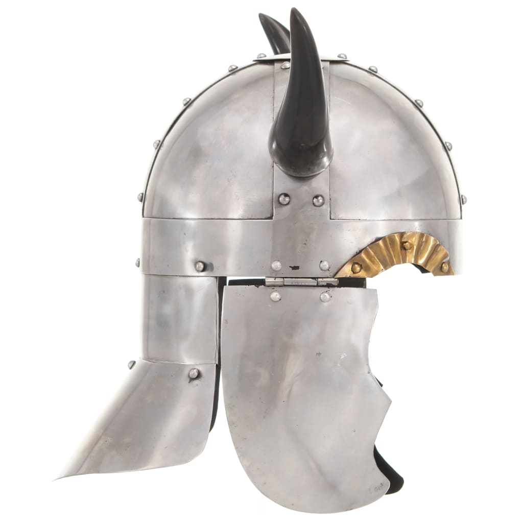Preußische Pickelhaube Antik Replik für LARP Schwarz Stahl