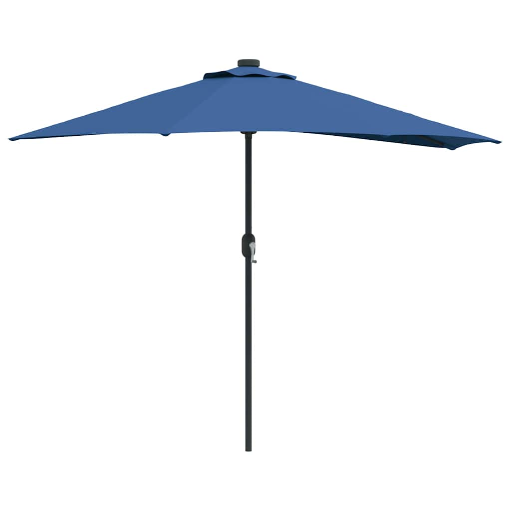 Garten-Sonnenschirm Sand 294 x 150 x 224 cm Polyester und Stahl