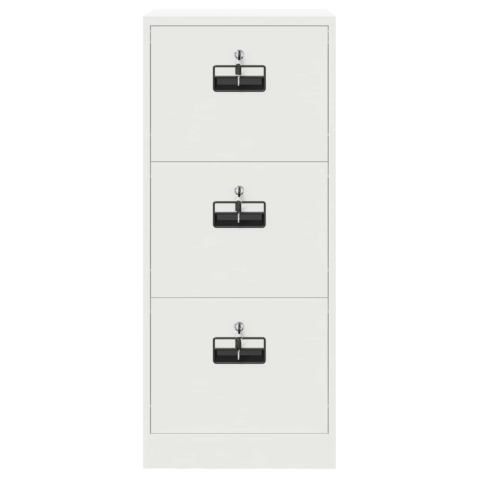 Aktenschrank 2 pcs Schwarz 44 x 50 x 139 cm Kaltgewalzter Stahl