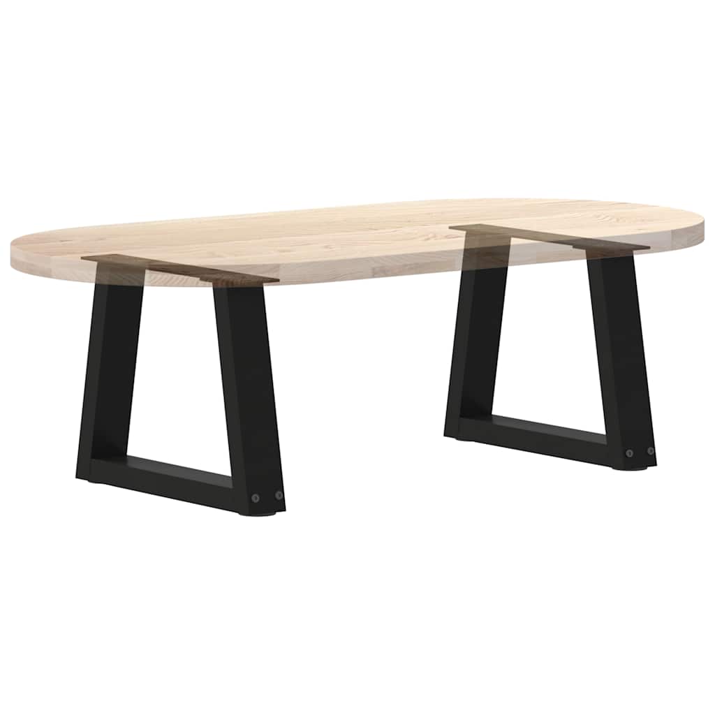 Couchtischbeine V-Form 2 Stück Schwarz 30x(30-31,3) cm Stahl